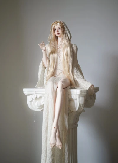 期間限定 ドール用服【预言家】ドレス ニットポンチョ 女の子用 ホワイト ブラック グリーン レッド オレンジ カーキ ブルー 1/6 1/4 SD/SDGR/70/73/ID75サイズ BJD人形用