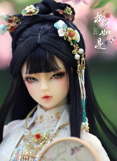 即納 ドール用ヘッド 柳如是（LiuRuShi）1/3サイズ 球体関節人形用 BJD用