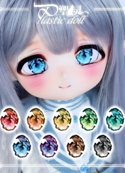 ドール用アイ グラスアイ Water Stick Eye『水彩涂鸦』14mm/16mm/18mm/20mm/22mm/24mm BJD用