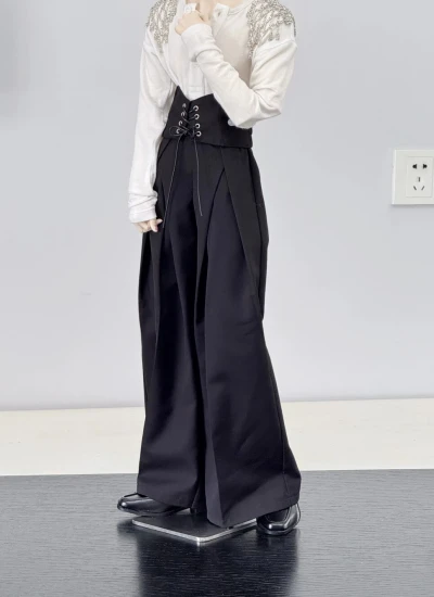 ドール用ズボン ホワイト ブラック  MSD/73/75/77サイズ用 男の子用 球体関節人形用 bjd用