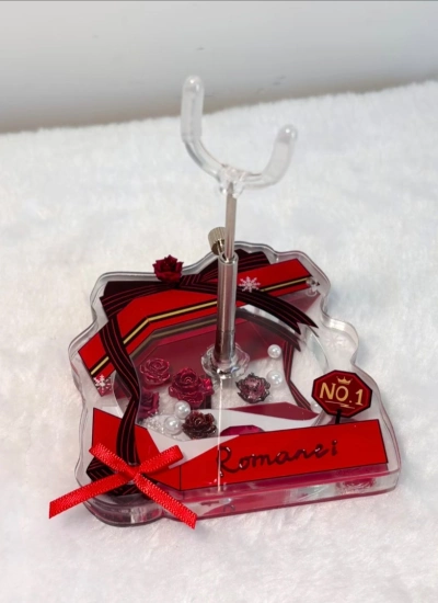 ドール用スタンド 股支え 腰挟み レッド MSD 1/6 1/8 1/12 ob11 阿巳ボディサイズ人形用 BJD