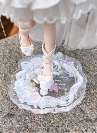 ドール用スタンド ホワイト MSD 1/6 1/8 1/12 ob11 阿巳ボディサイズ人形用 BJD