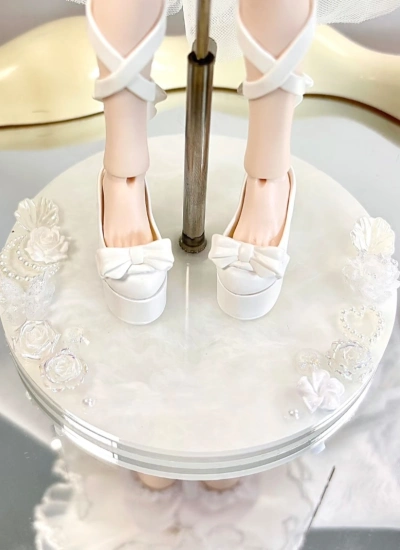 ドール用スタンド ホワイト 1/6 1/8 1/12 ob11 阿巳ボディサイズ人形用 BJD