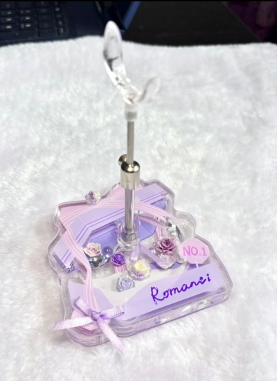 ドール用スタンド 股支え 腰挟み パープル MSD 1/6 1/8 1/12 ob11 阿巳ボディサイズ人形用 BJD