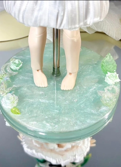 ドール用スタンド グリーン 1/6 1/8 1/12 ob11 阿巳ボディサイズ人形用 BJD