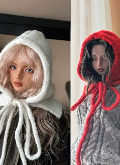 ドール用帽子 ホワイト レッド グレー SDサイズ用 BJD DOLL