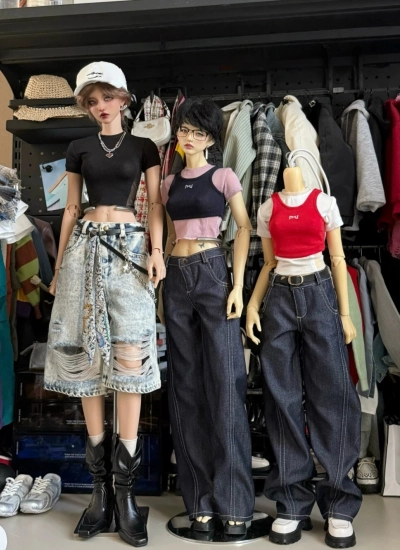 ドール用Tシャツ ブラック ホワイト ピンク SDサイズ用 BJDDOLL