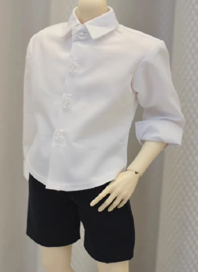 ドール用服 シャツ ホワイト A114 ID75/Loongsoul73/POPO68/SD/SD10/MSDサイズ 男の子用 球体関節人形用 BJD用