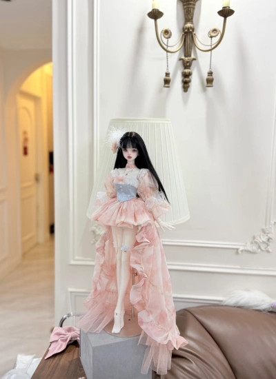 ドール用服 ドレス ピンク 女の子用 MSDサイズ人形用 BJD用