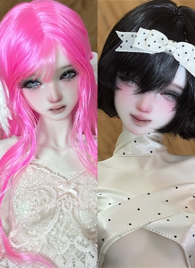 初回予約 期間限定 ドール用ヘッド 双子・水自闲 Shui Zi Xian（人版）&無自悠 Wu Zi You（妖版）1/4サイズボディ用 レジン製 球体関節人形 BJD【Dollipop】