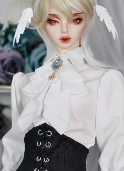 ドール用服 ドレス シャツ コルセット ブラック ホワイト MSD/SD/70cm/75cmサイズ 球体関節人形用 BJD
