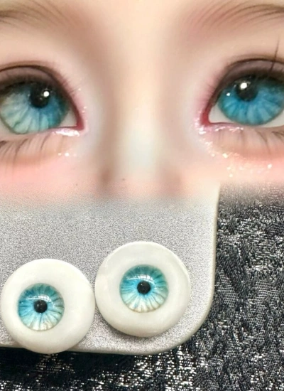 ドール用アイ 樹脂 レジン ブルー 12mm/14mm/16mm BJD
