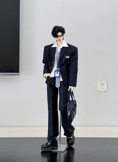 ドール用衣装セット スーツセット ブラック ピンク グリーン ベージュ 73/75/77サイズ用 男の子用 球体関節人形用 bjd用