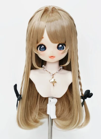 ドール用ウィッグ ショートヘアー【217】【217】二次元 スタイリングあり 柔らかい糸 ブラウン/ライトピンク/ゴールド/シルバーグレー/ブルー/ブラック/ホワイト SDサイズ人形用 BJDDOLL