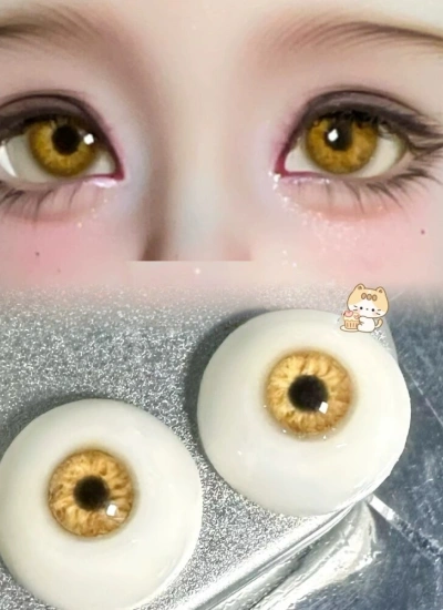 ドール用アイ 樹脂 レジン ブラウン 12mm/14mm/16mm BJD