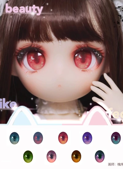 ドール用アイ マンガアイ【月色】アクリルアイ 10mm/12mm/14mm/16mm/18mmサイズ人形用 BJD/MDD/DD/tinyfox/ob11/gsc用