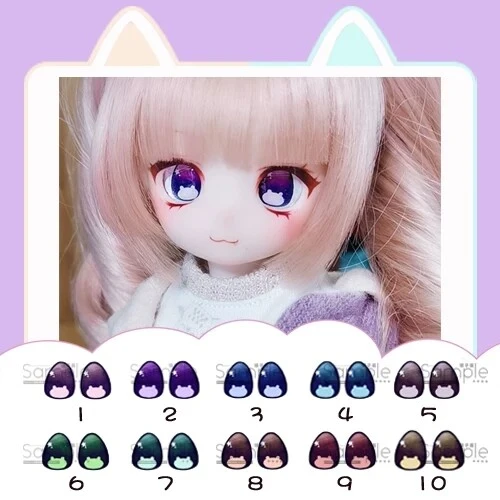 ドール用アイ マンガアイ 【星光小熊】アクリルアイ 10mm/12mm/14mm/16mm/18mmサイズ人形用 BJD/MDD/DD/tinyfox/ob11/gsc用
