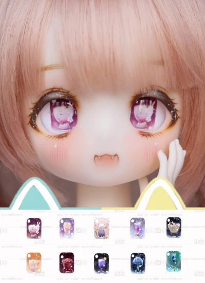 ドール用アイ マンガアイ【一杯】アクリルアイ 12mm/14mm/16mm/18mmサイズ人形用 BJD/MDD/DD/tinyfox/ob11用