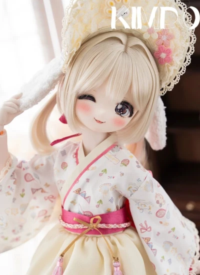 ドール用服 衣装セット【鸡蛋羹】イエロー色 KimdollのKK体に適応 女の子用 球体関節人形用 BJDDOLL