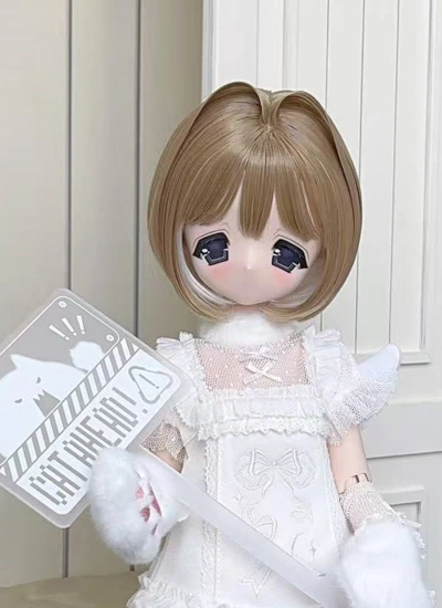 ドール用ウィッグ グレーピンク ピンクグリーン ブラウンホワイト イェローブラウン イェローパープル 女の子用 YOSD/MSD/SDサイズ人形用 BJD用