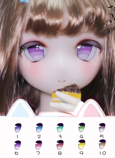 ドール用アイ マンガアイ【小麻烦】アクリルアイ 10mm/12mm/14mm/16mm/18mmサイズ人形用 BJD/MDD/DD/tinyfox/ob11/gsc用