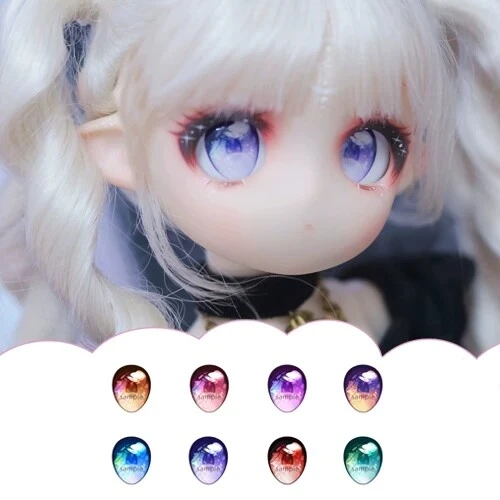 ドール用アイ マンガアイ【薄翼】アクリルアイ 10mm/12mm/14mm/16mm/18mmサイズ人形用 BJD/MDD/DD/tinyfox/ob11/gsc用