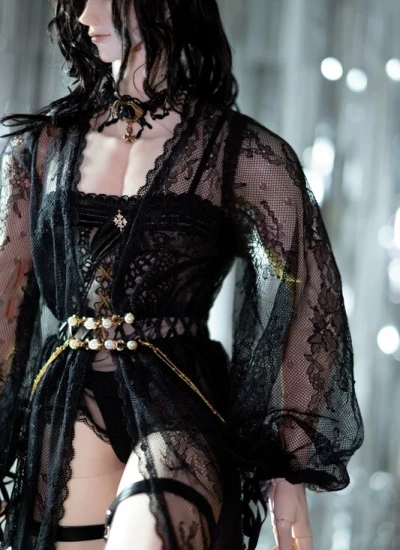 ドール用下着 セクシー ブラック レース 部屋着 男の子用 ID75/UF75/LLTDOLL75/70cmサイズ人形用 BJD用