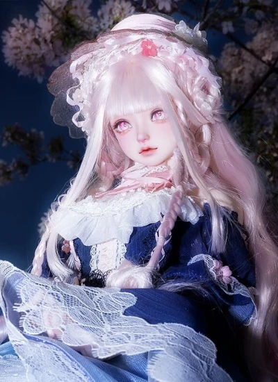 ドール本体 桜シリーズ-咲月墨绵体 女の子 63cm 球体関節人形 BJD