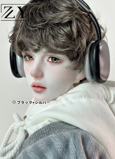 ドール用服 ヘッドフォン シルバー グレー ブラック ホワイト グリーン ピンク 70/SD/MSDサイズ人形用 BJD用
