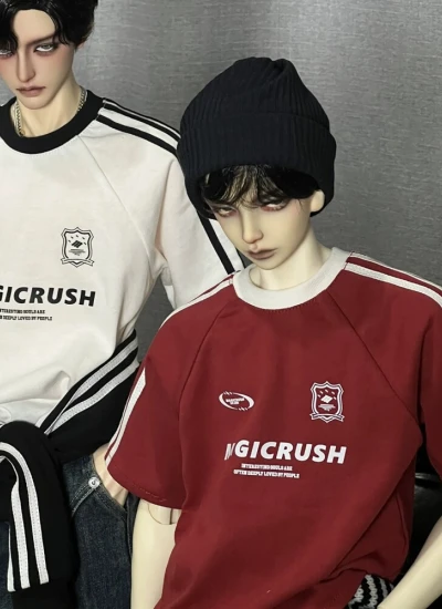 ドール用Ｔシャツ  ホワイト ワインレッド グレー ブラック ネイビー MSD/大MSD/マッスルMSD/62/68/70/73/75/77cmサイズ用 球体関節人形用 BJD用