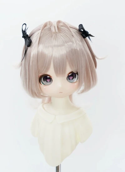 BJD ドール用ウィッグ ゴールド ホワイト ブラウン パープル グリーン ピンク グレー ブラック SDサイズ人形用