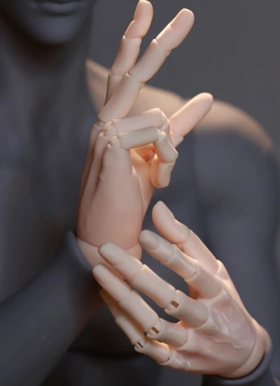 【数量＆期間限定】ドール用関節ハンド 75/76/77/80ボディ用 男の子  球体関節人形用 BJD用