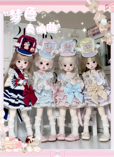 ドール用服 夢色奏响曲シリーズ ドレスセット YOSD/MSD/AZONE/KUMAKOサイズ人形用 球体関節人形 BJDDOLL 奥菲利亚的商店