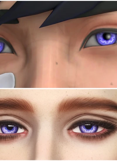 ドール用アイ 樹脂＋石膏アイ ブルー【无畏契约cosアイ】 8mm/10mm/12mm/14mm/16mm/18mm BJD用
