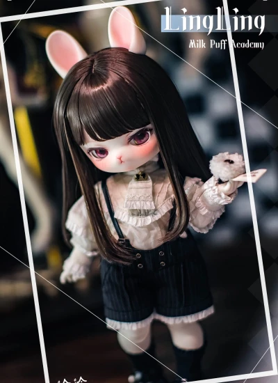 【期間限定】ドール用服【奶芙学院-泠泠 LingLing用オフィシャル衣装 】三插六 23cm島島体用 球体関節人形用 BJD用