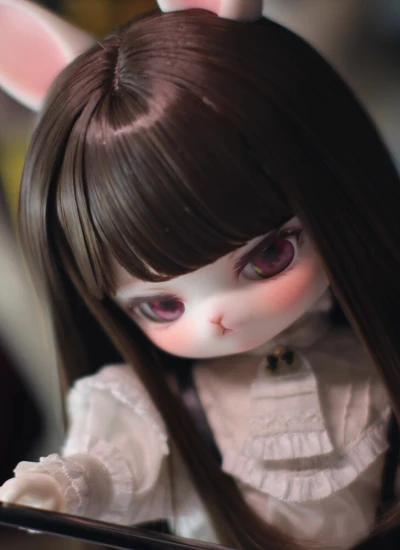 【期間限定】ドール用ヘッド【奶芙学院-泠泠 LingLing 】ヘッド 三插六 23cmボディ用 球体関節人形用 BJD用