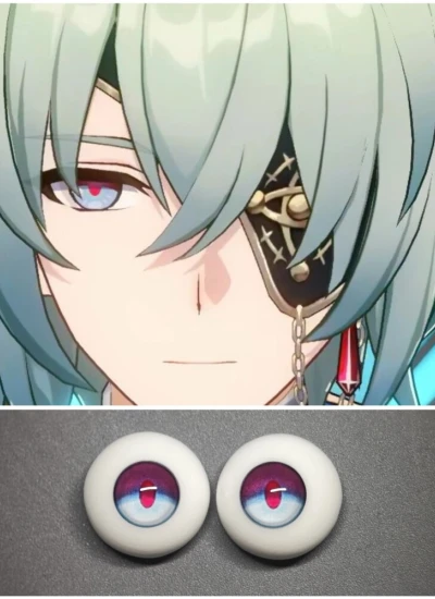 ドール用アイ 樹脂＋石膏アイ【XQ9】8mm/10mm/12mm/14mm/16mm/18mm BJD用