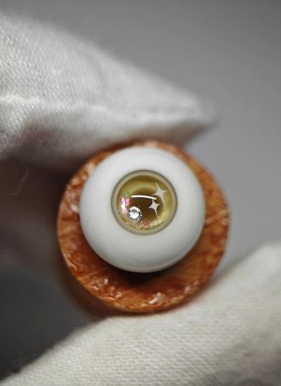 ドール用アイ レジンアイ イエロー 石膏+樹脂アイ  10mm/12mm/14mm/16mm/18mmサイズ人形用 BJD