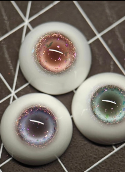 ドール用アイ レジンアイ 石膏+樹脂アイ ブルー　オレンジ グリーン 10mm/12mm/14mm/16mm/18mmサイズ人形用 BJD