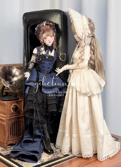 期間限定 ドール用バッグ お出かけバッグ「フレームからの脱出」外出バッグ ホワイト/ブラック/ブラウン 1/4 MSD/MDDサイズ通用 球体関節人形用 BJD【YIHETIANGUA】