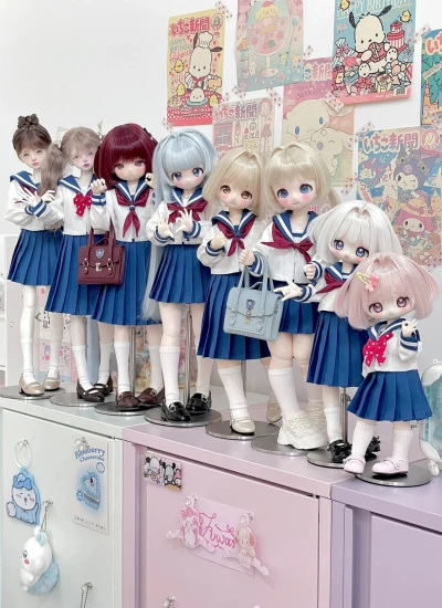 ドール用服 セーラー服【粗一本】JK制服 YOSD/MSD/KUMAKO/SD/SDGR/SD16サイズ人形用 球体関節人形 BJDDOLL 桜の家族