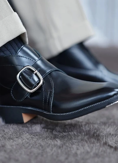 ドール用お靴  ブラック 75サイズ人形用 球体関節人形用 BJD用