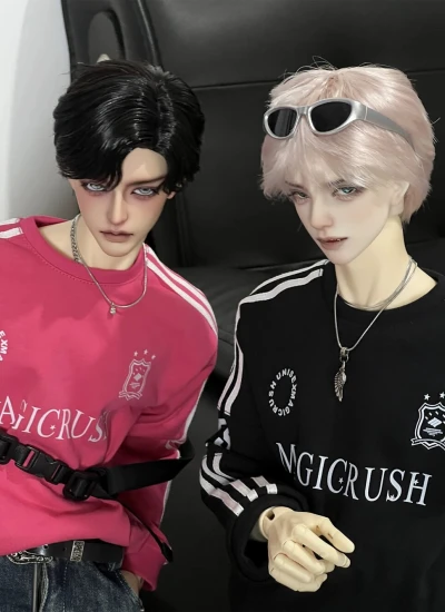 ドール用シャツ  ブルー ブラック ピンク 68/70/73/75/77cmサイズ用 球体関節人形用 BJD用