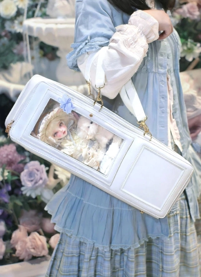 期間限定 ドール用バッグ お出かけバッグ「フレームからの脱出」外出バッグ ホワイト/ブラック/ブラウン 1/4 MSD/MDDサイズ通用 球体関節人形用 BJD【YIHETIANGUA】
