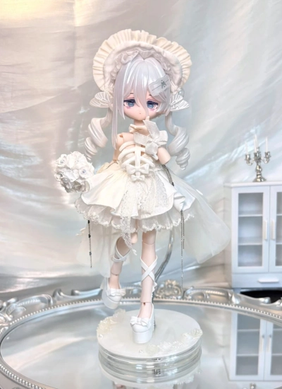 ドール用スタンド 股支え 腰挟み式 回転タイプ ホワイト 1/6 1/8 1/12 ob11 阿巳ボディサイズ人形用 BJD　