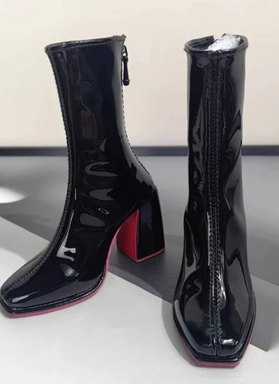 ドール用お靴 ブラックホワイト75/MSDサイズ 球体関節人形用 BJD用 unic