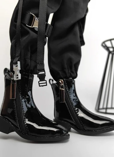 ドール用お靴 ブラック ホワイト ID75サイズ 球体関節人形用 BJD用 unic