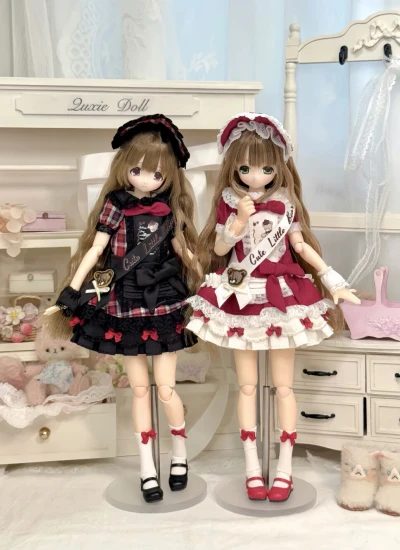 ドール用服 洋服 レッド ブラック ピンク グレー azone/ob22/スペシャルYOSDサイズ人形用 BJD