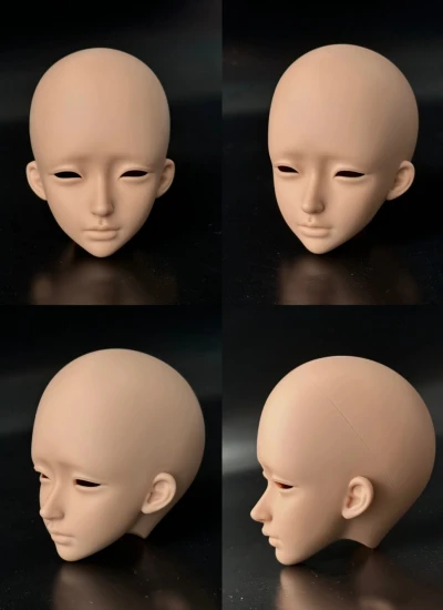ドール用ヘッド ｢尝鲜｣ レジン製 1/4サイズボディ用 球体関節人形 BJD用