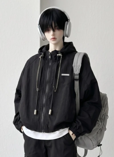 Gentle Narratives BJD Clothes [Oxygen Bubbles] Sheer Jacket Cargo Pants Pieces Set Collection for 70cm 75cm 77cm Ball-jointed Doll